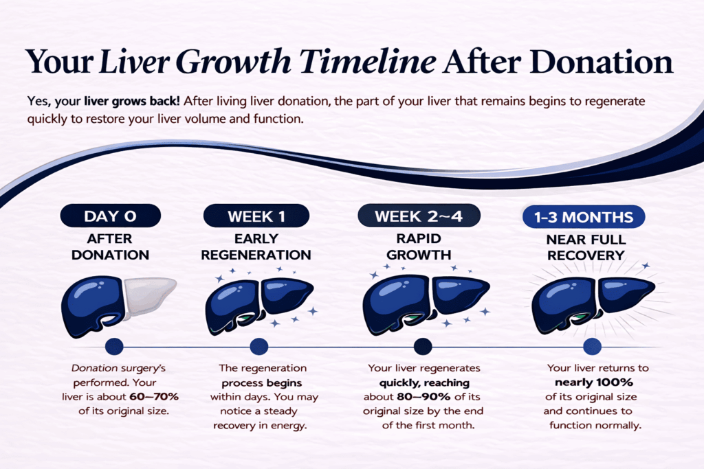 does your liver grow back atfer donating