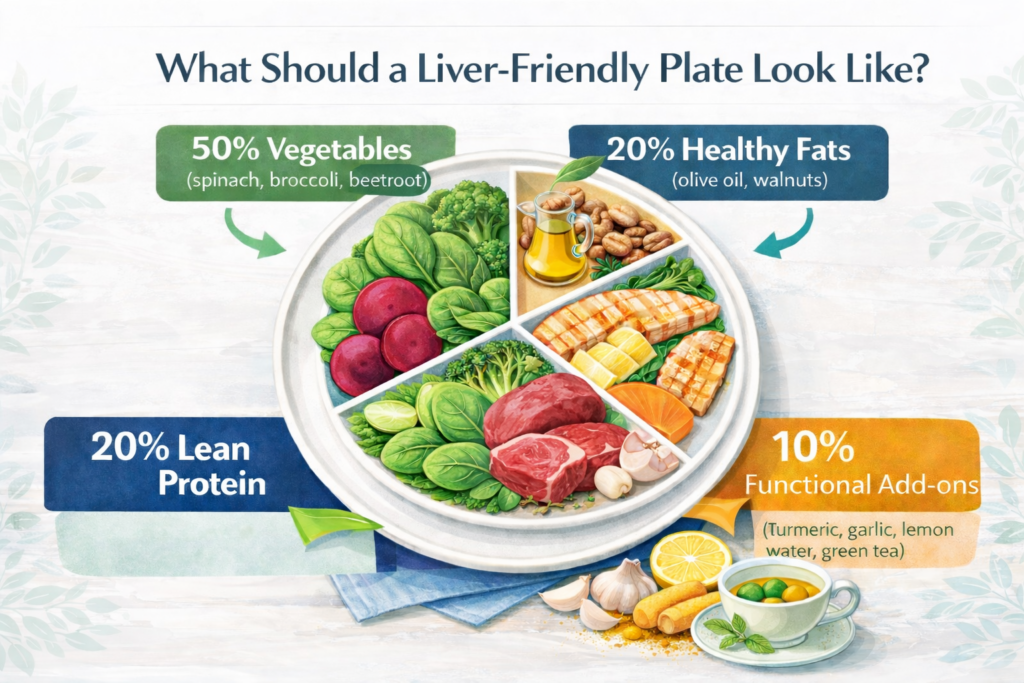 how does my liver friendly plate look like