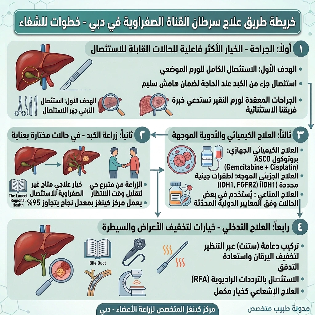 علاج سرطان القناة الصفراوية